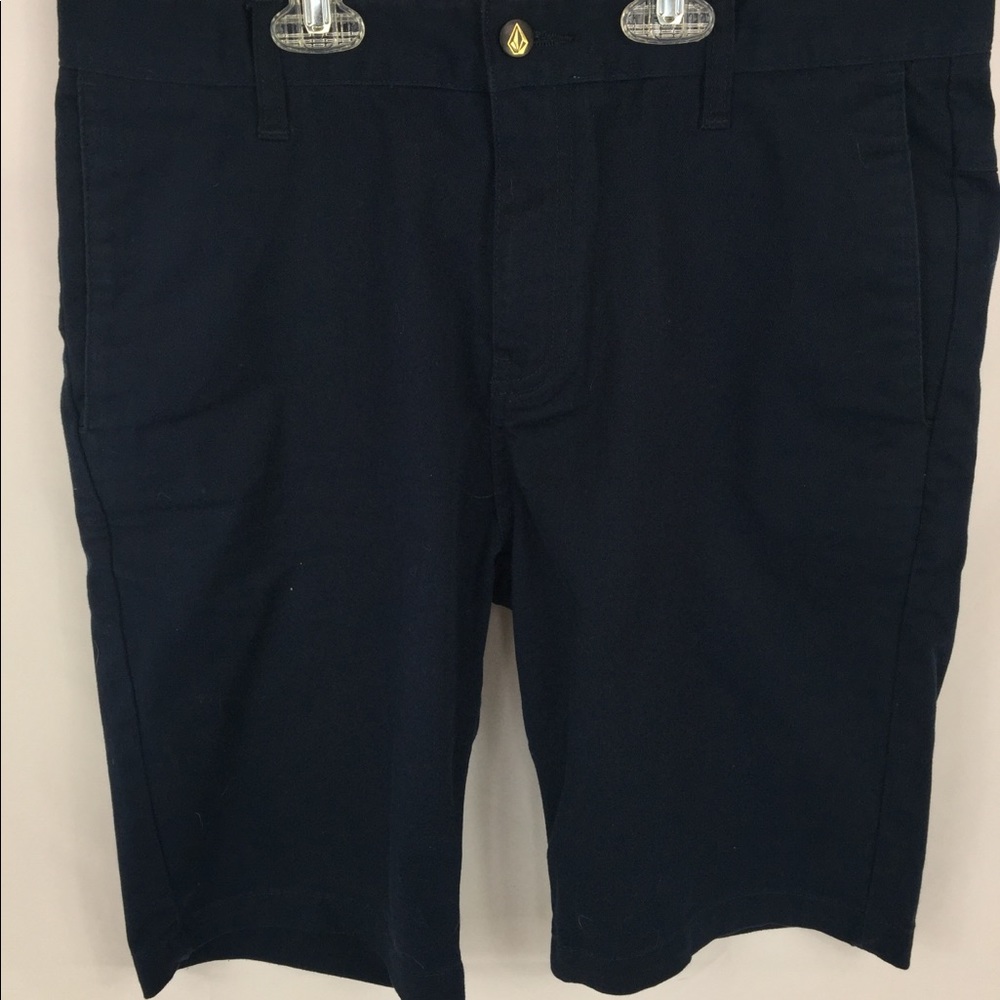 Navy blue volcom chino shorts
